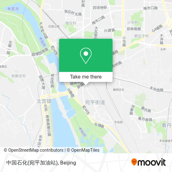 中国石化(宛平加油站) map