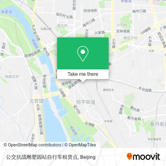 公交抗战雕塑园站自行车租赁点 map