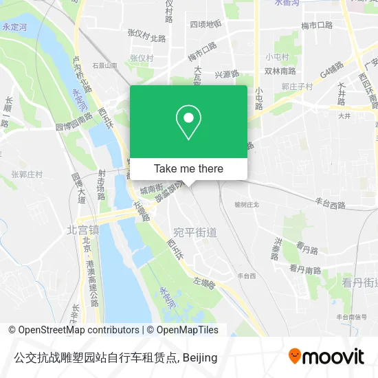 公交抗战雕塑园站自行车租赁点 map