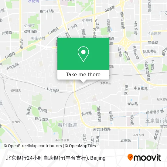 北京银行24小时自助银行(丰台支行) map
