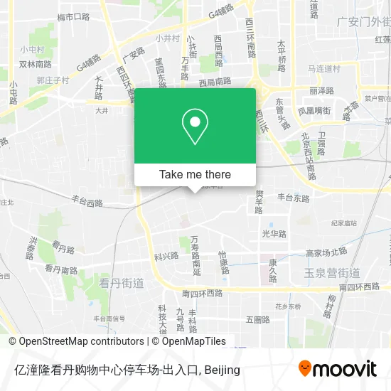 亿潼隆看丹购物中心停车场-出入口 map