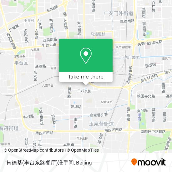 肯德基(丰台东路餐厅)洗手间 map