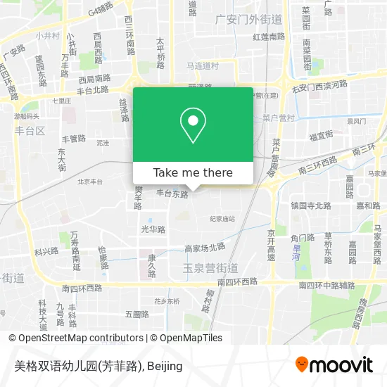 美格双语幼儿园(芳菲路) map