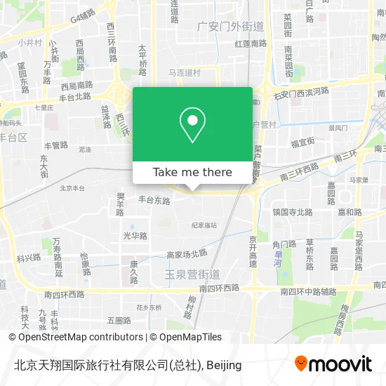北京天翔国际旅行社有限公司(总社) map