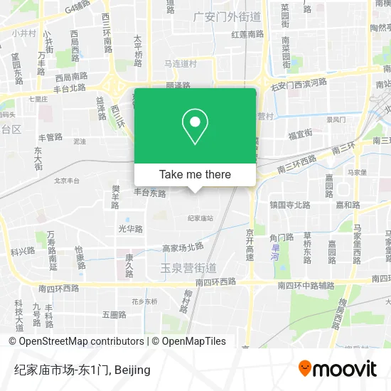 纪家庙市场-东1门 map