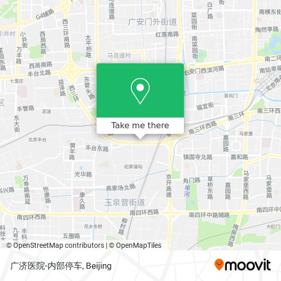 广济医院-内部停车 map
