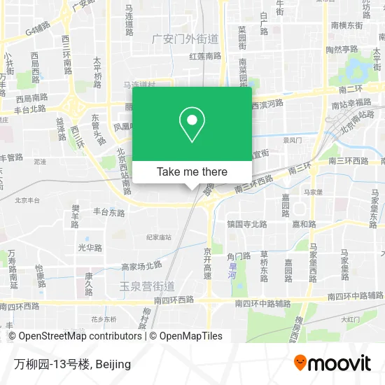 万柳园-13号楼 map