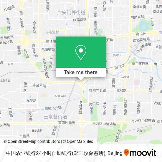 中国农业银行24小时自助银行(郑王坟储蓄所) map