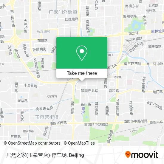 居然之家(玉泉营店)-停车场 map