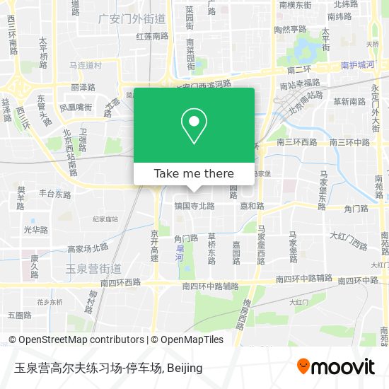 玉泉营高尔夫练习场-停车场 map