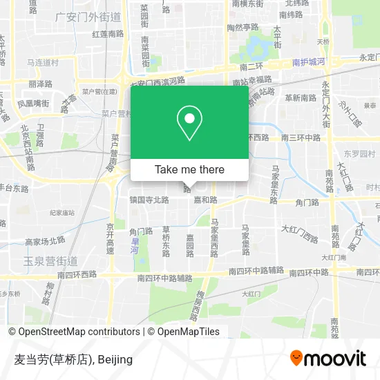 麦当劳(草桥店) map