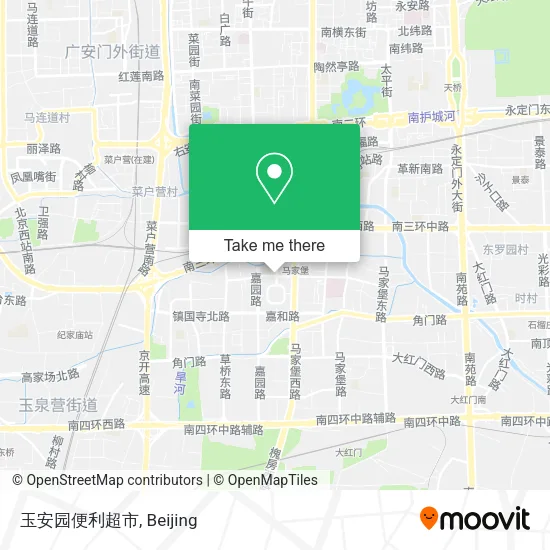 玉安园便利超市 map