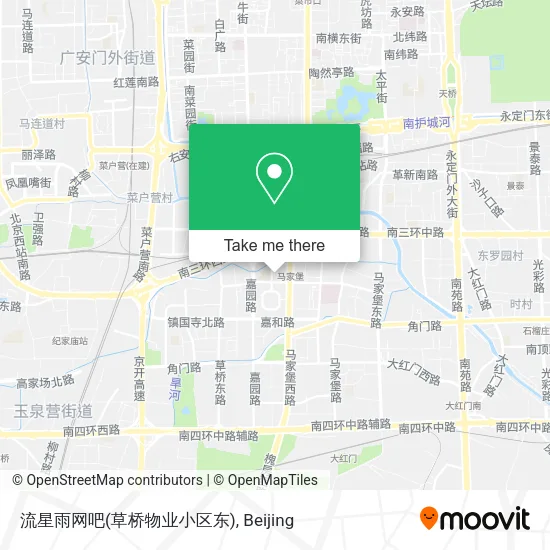 流星雨网吧(草桥物业小区东) map