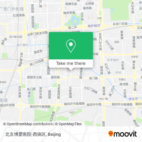 北京博爱医院-西病区 map