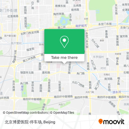 北京博爱医院-停车场 map