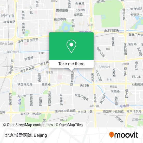北京博爱医院 map