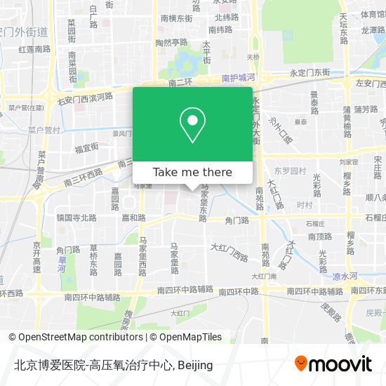 北京博爱医院-高压氧治疗中心 map