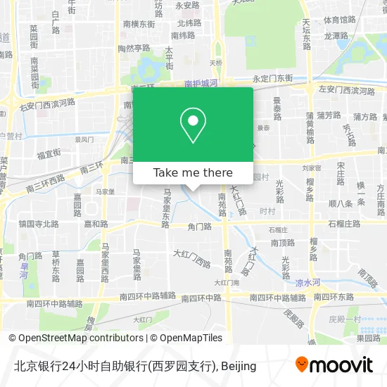 北京银行24小时自助银行(西罗园支行) map