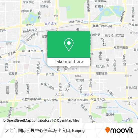 大红门国际会展中心停车场-出入口 map