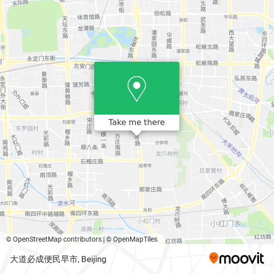 大道必成便民早市 map