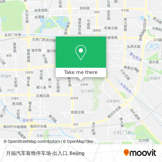 月福汽车装饰停车场-出入口 map