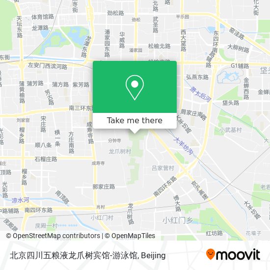 北京四川五粮液龙爪树宾馆-游泳馆 map