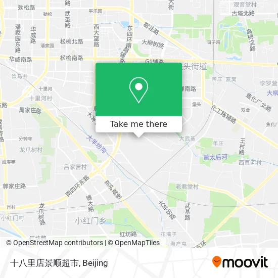 十八里店景顺超市 map
