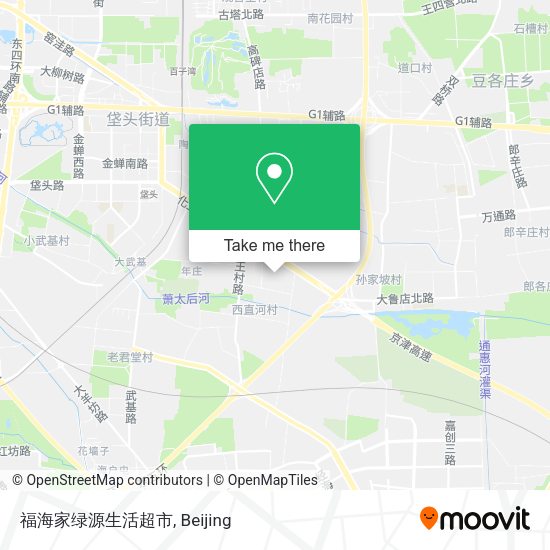 福海家绿源生活超市 map