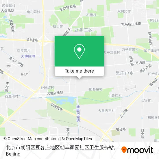 北京市朝阳区豆各庄地区朝丰家园社区卫生服务站 map