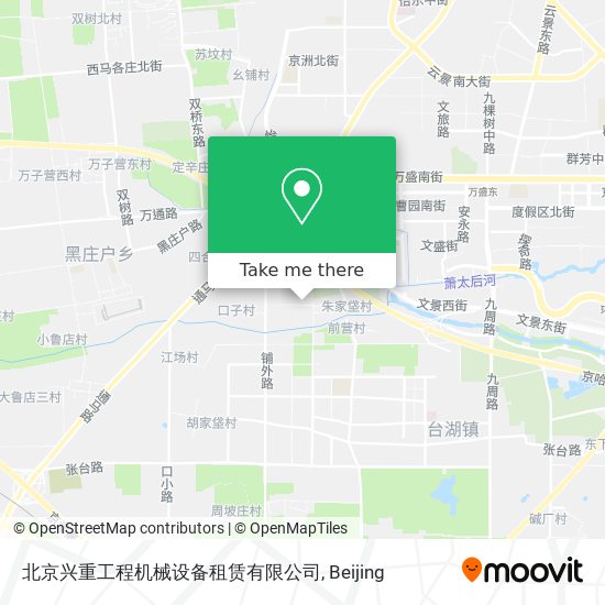 北京兴重工程机械设备租赁有限公司 map