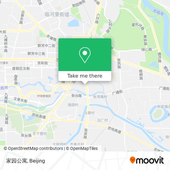 家园公寓 map