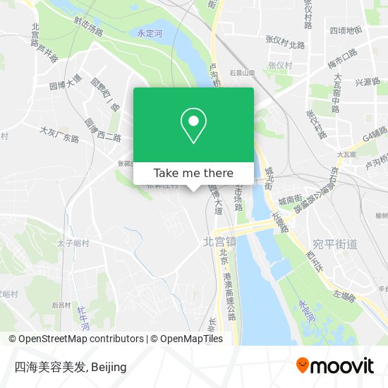 四海美容美发 map