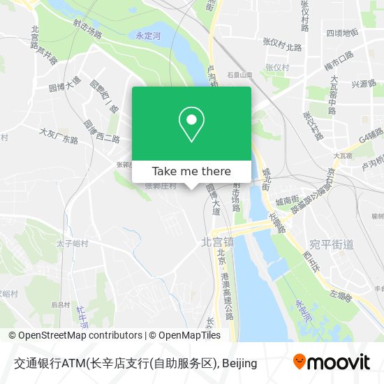 交通银行ATM(长辛店支行(自助服务区) map