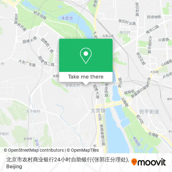 北京市农村商业银行24小时自助银行(张郭庄分理处) map