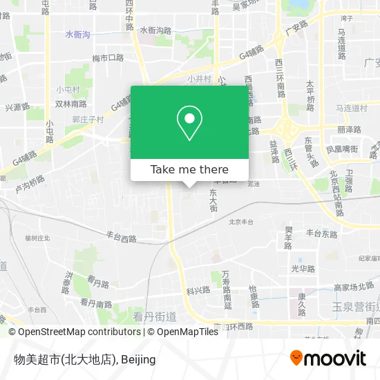 物美超市(北大地店) map
