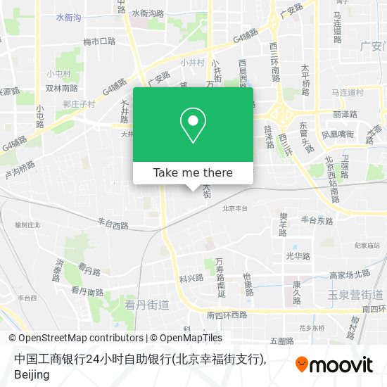 中国工商银行24小时自助银行(北京幸福街支行) map