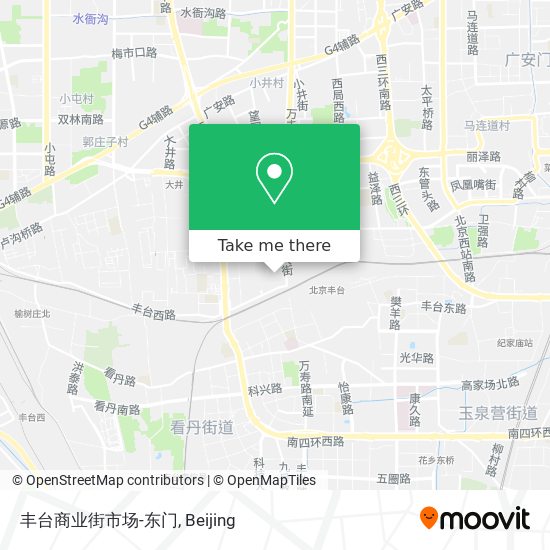 丰台商业街市场-东门 map