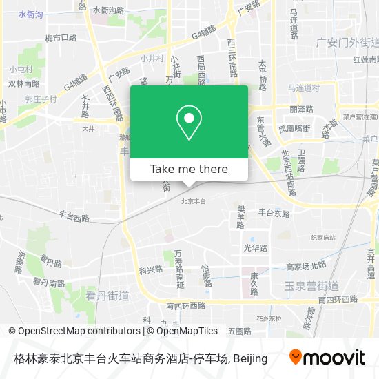 格林豪泰北京丰台火车站商务酒店-停车场 map