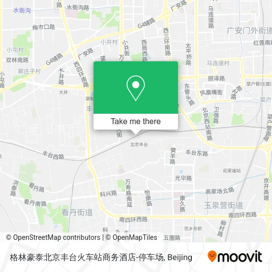 格林豪泰北京丰台火车站商务酒店-停车场 map