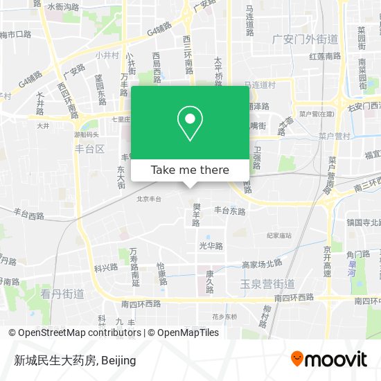 新城民生大药房 map