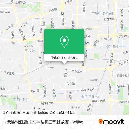 7天连锁酒店(北京丰益桥三环新城店) map