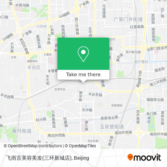 飞雨言美容美发(三环新城店) map