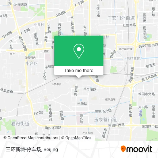 三环新城-停车场 map