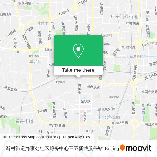 新村街道办事处社区服务中心三环新城服务站 map