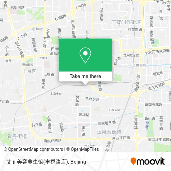 艾菲美容养生馆(丰桥路店) map