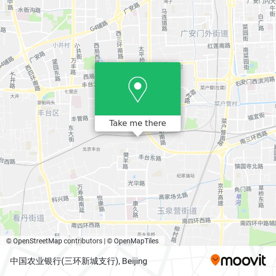 中国农业银行(三环新城支行) map
