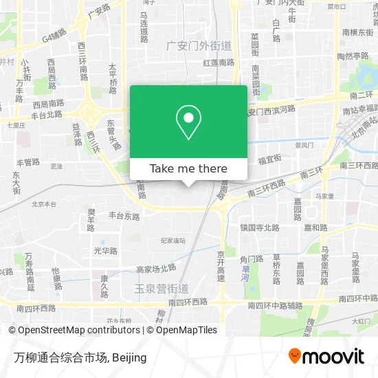 万柳通合综合市场 map