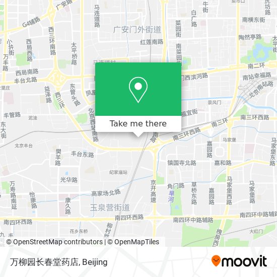 万柳园长春堂药店 map