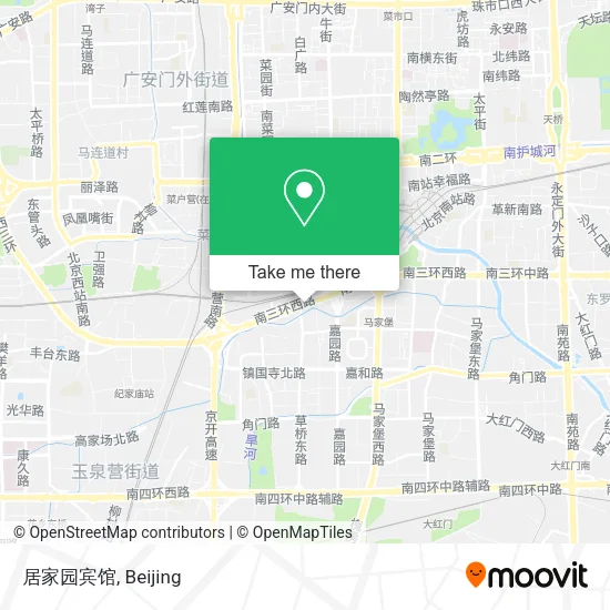 居家园宾馆 map