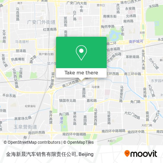 金海新晨汽车销售有限责任公司 map